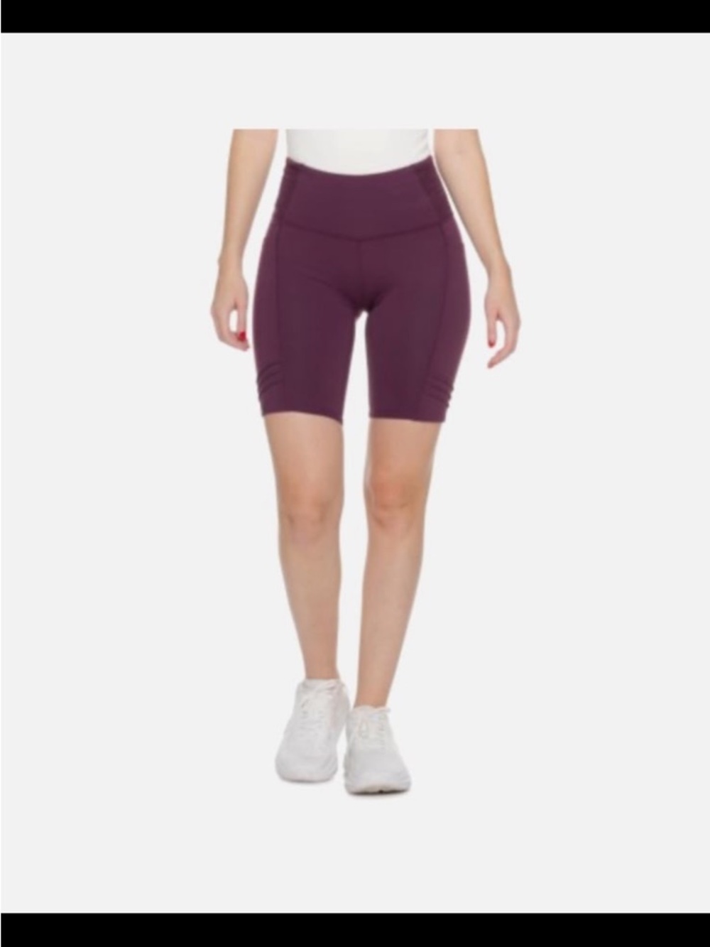 OISELLE Plum Purple Pocket Bike Shorts - Women’s Size 6